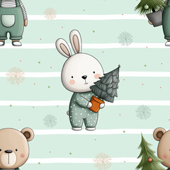 christmas seamless pattern