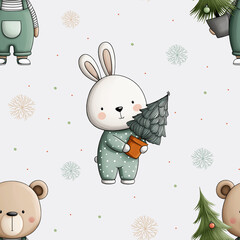 christmas seamless pattern