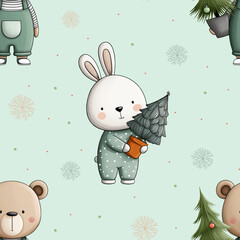 christmas seamless pattern
