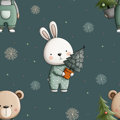 christmas seamless pattern