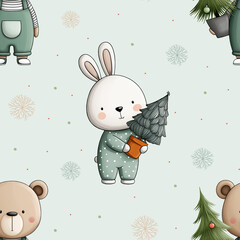 christmas seamless pattern