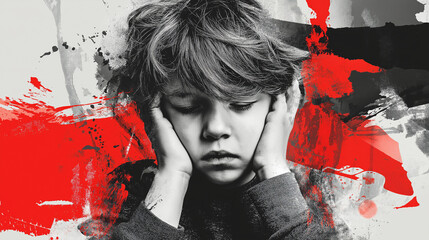 Disruptive, Impulse-Control, and Conduct. Disorders Depicting Emotional Turmoil and Behavioral Challenges. Global Developmental Delay, Intellectual Developmental Disorder - Children Mental Health