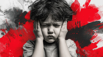 Disruptive, Impulse-Control, and Conduct. Disorders Depicting Emotional Turmoil and Behavioral Challenges. Global Developmental Delay, Intellectual Developmental Disorder - Children Mental Health