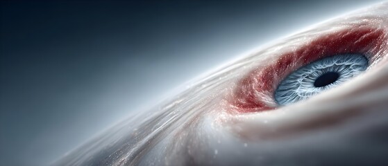 Fototapeta premium Abstract close-up of an eye with surreal textures and colors