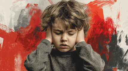 Disruptive, Impulse-Control, and Conduct. Disorders Depicting Emotional Turmoil and Behavioral Challenges. Global Developmental Delay, Intellectual Developmental Disorder - Children Mental Health