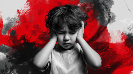 Disruptive, Impulse-Control, and Conduct. Disorders Depicting Emotional Turmoil and Behavioral Challenges. Global Developmental Delay, Intellectual Developmental Disorder - Children Mental Health