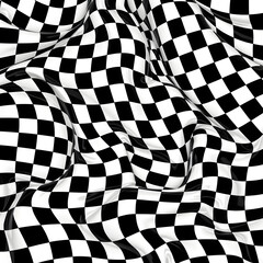 Obraz premium Waving Checkered Flag Background for Racing and Victory Concepts