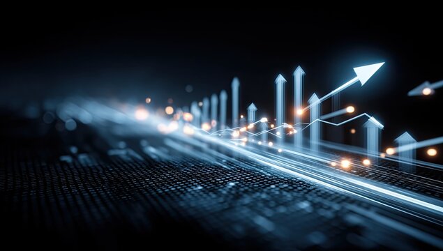 Abstract data visualization of growth