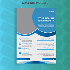 medical flyer Design concept a4 layout
