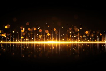 Abstract golden lightscape