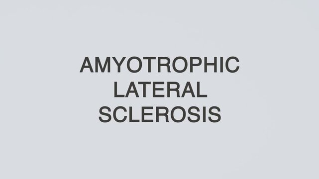 Amyotrophic lateral sclerosis diagnosed with a hand holding a stethoscope on a white background, highlighting neurological health, medical assessment, patient care, and clinical evaluation