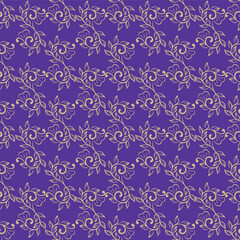 Seamless floral pattern, colorful ditsy print, abstract ornament in retro folk motif. Pretty decorative art botanical design of hand drawn large, small flowers, leaves, wild herbs. Vector illustration