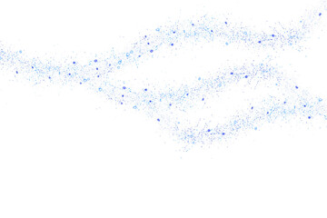 Abstract Blue Purple Glowing Particle Wave Background