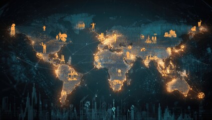 Global industrial network map