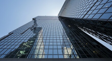 Fototapeta premium Modern Skyscrapers Reflecting the Sky