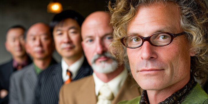 Group of businessmen standing together