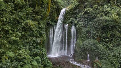 Huge cascading waterfall