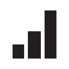Minimalist Bar Graph Illustration &ndash; 3 Vertical Data Bars for Infographics, Business Reports, Presentation Templates & Educational Design Projects