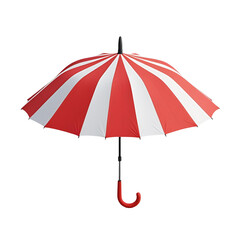 red umbrella isolated on white