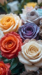 Different colors of  Roses