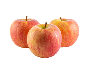 red apples isolated on transparent background
