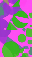 Abstract geometric shapes design