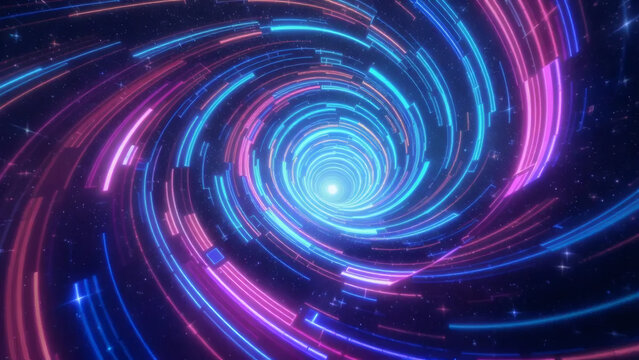 Cyber Gradient Grid with Neon Highlights - Powered by Adobe