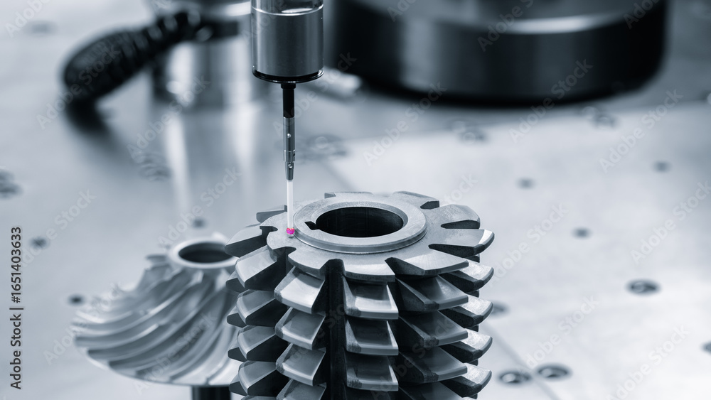 Poster quality control on milling cnc machine, coordinate measuring machine, quality control machine