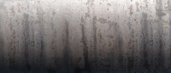 Black white texture gradient metallic wide panoramic background for web banner template page design