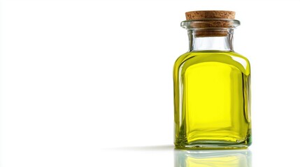 Bottle of olive oil, isolated on white background