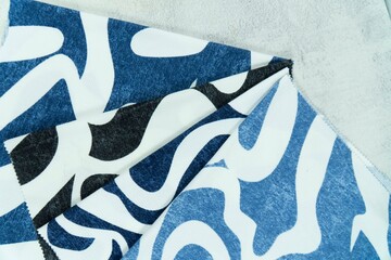 Fabric with variant textures and varian color photography textile pattern motif knit