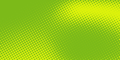 Dots halftone green yellow color pattern gradient texture background.