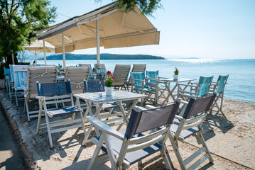 Traditional Greek restaurant by the sea