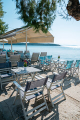 Traditional Greek restaurant by the sea