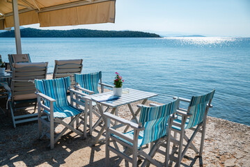 Traditional Greek restaurant by the sea