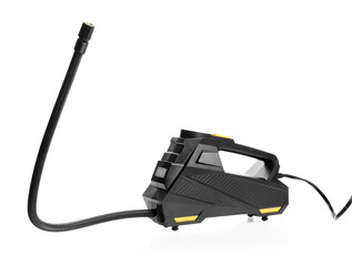 One modern tire inflator isolated on white