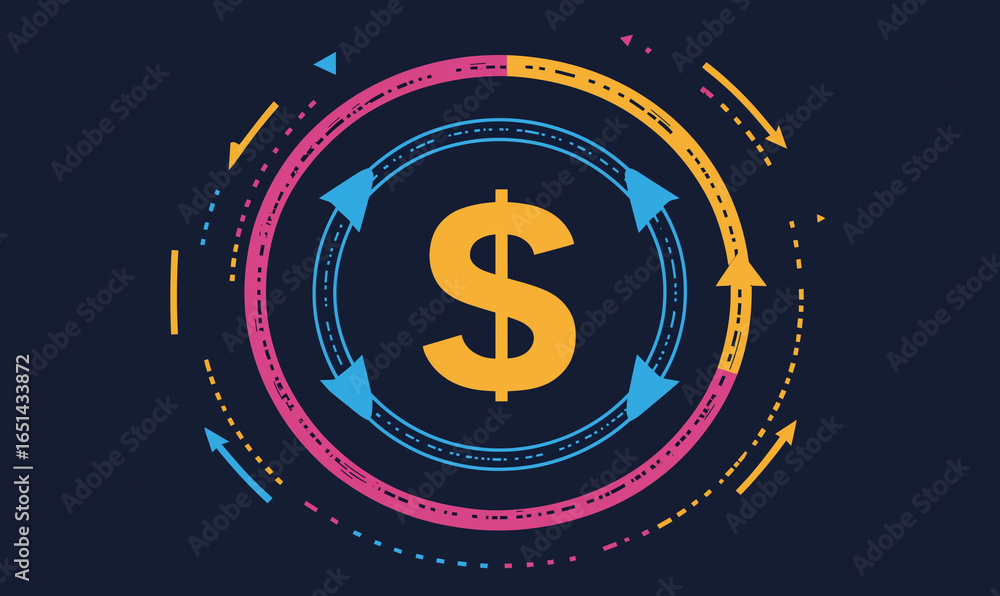 Aufkleber economic trends analysis financial indicators and market dynamics in global commerce infographic rep