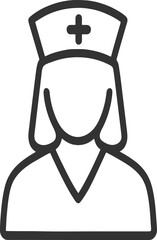 Nurse vector icon 