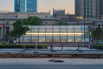 Cityscape of the Business Area of Warsaw (Poland)