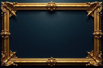 Elegant gold geometric frame, intricate lines , invitation, frame, card