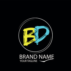 BD MODERN CLASSIC COOL LOGO DESIGN