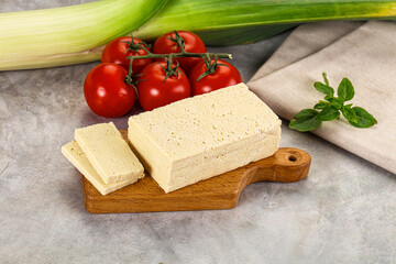 Soya vegan tofu cheese brick