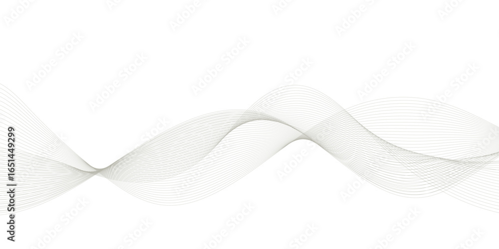 Poster abstract black wave banner template. wavy line with flowing curves. seamless pattern of continuous w