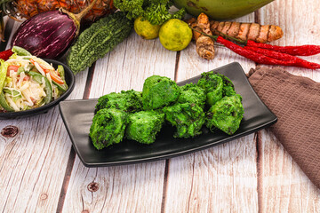 Indian green chicken mint tikka