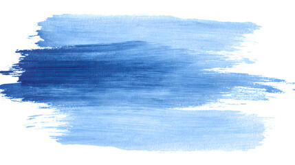 A vibrant blue watercolor brushstroke on a clean white background, conveying a sense of artistic freedom and creativity.