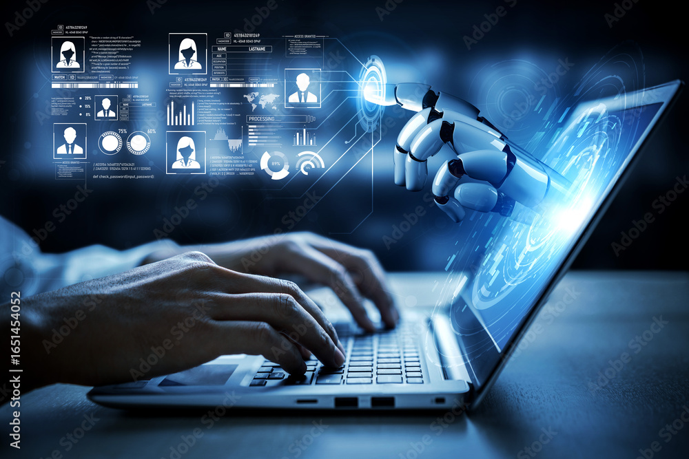 Poster ai safeguards digital identity with smart authentication, secure login systems, and virtual assistan