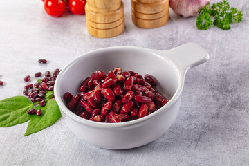 Tasty boiled red kidney beans