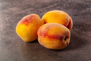 Fresh juicy ripe sweet peaches