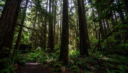 Fototapeta premium Dense forest canopy (1)