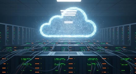Data center hosting cloud services for modern technology solutions and secure networks